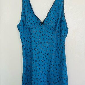 Wild Fable Blue Floral Mini Dress
